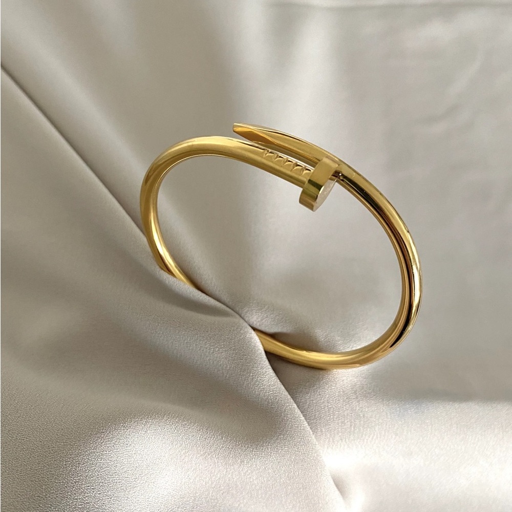 NEW stainless steel Nail cuff bangle bracelet - Picture 8 of 8